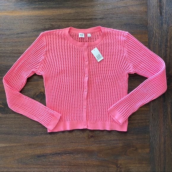 GAP Other - Gap Kids NWT Neon Pink Cardigan